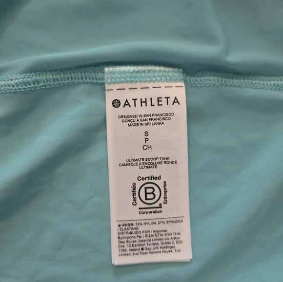 Athleta Aqua Small Athletic Tank Top - Picture 7 of 7